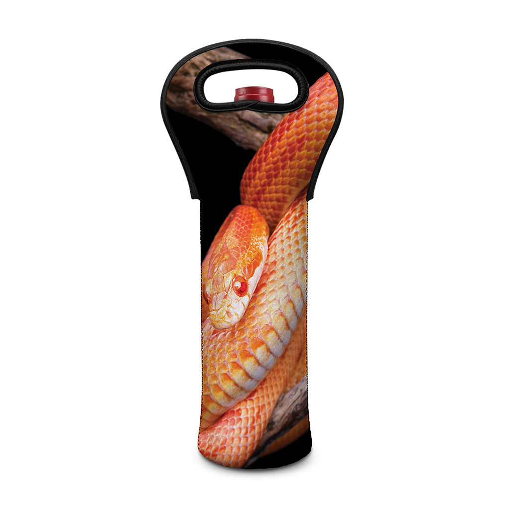 Corn Snake Print Single Neoprene Wine Tote