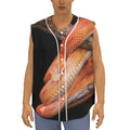 Corn Snake Print Sleeveless Baseball Jersey