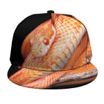 Corn Snake Print Snapback Cap