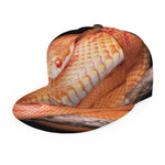 Corn Snake Print Snapback Cap
