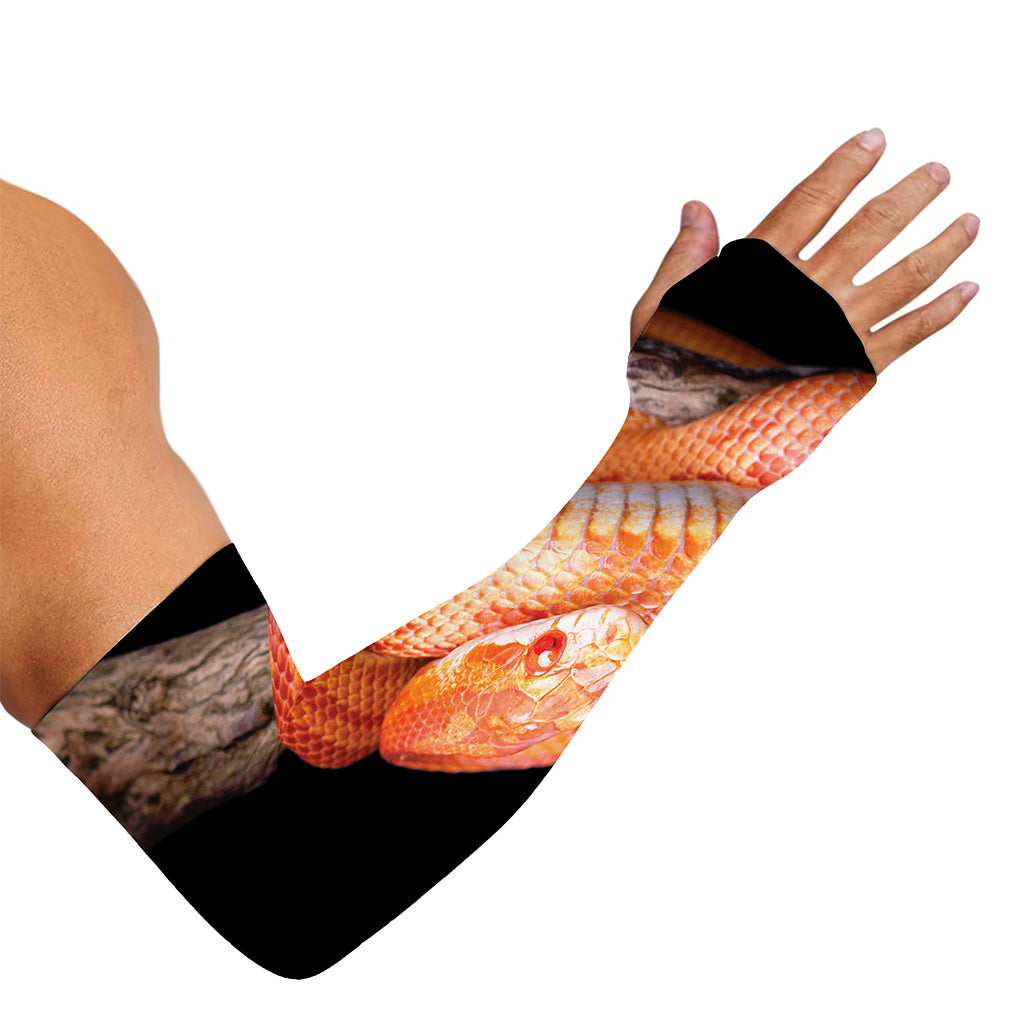Corn Snake Print Sun Protection Arm Sleeves