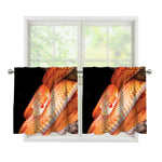 Corn Snake Print Tier Curtains