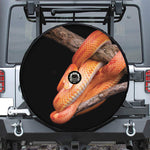 Corn Snake Print Tire Cover With Camera Hole