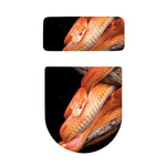 Corn Snake Print Toilet Lid And Tank Cover Set