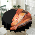 Corn Snake Print Waterproof Round Tablecloth