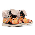 Corn Snake Print Winter Boots