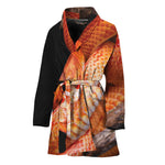 Corn Snake Print Women's Bathrobe