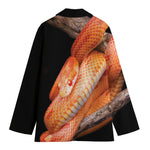 Corn Snake Print Women's Blazer