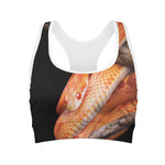 Corn Snake Print Women's Sports Bra