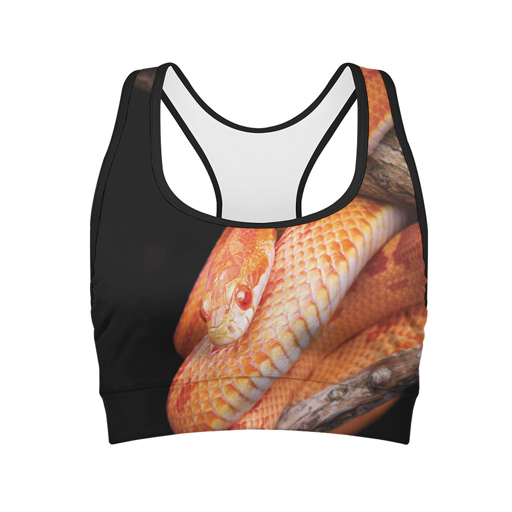 Corn Snake Print Women's Sports Bra