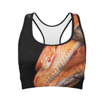 Corn Snake Print Women's Sports Bra
