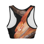Corn Snake Print Women's Sports Bra