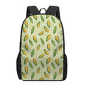 Corncob Pattern Print 17 Inch Backpack