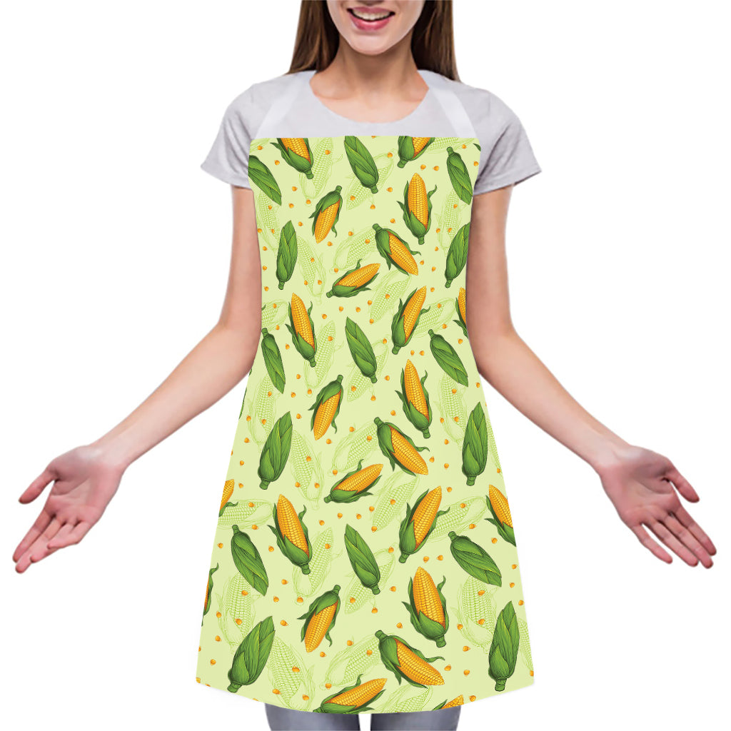 Corncob Pattern Print Adjustable Apron