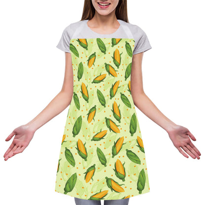 Corncob Pattern Print Adjustable Apron