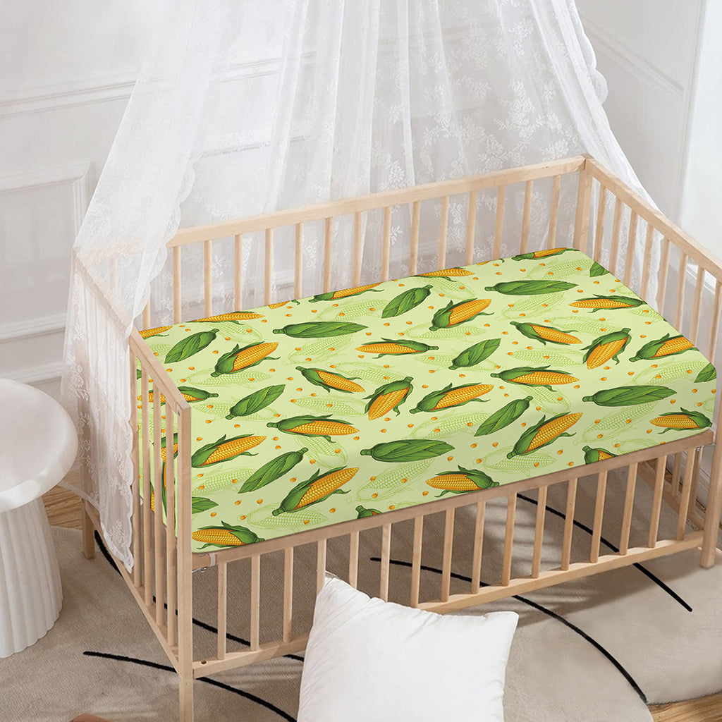 Corncob Pattern Print Baby Crib Sheet
