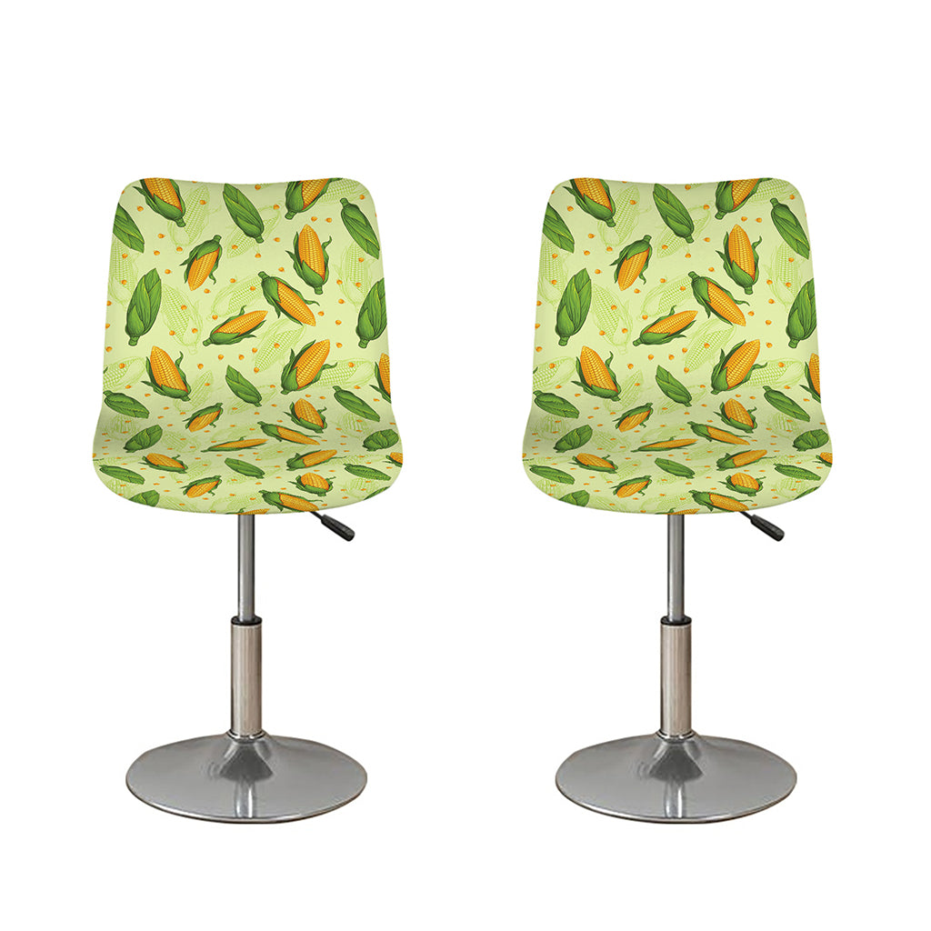 Corncob Pattern Print Bar Stool Covers