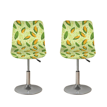 Corncob Pattern Print Bar Stool Covers