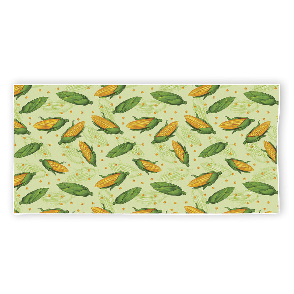 Corncob Pattern Print Beach Towel