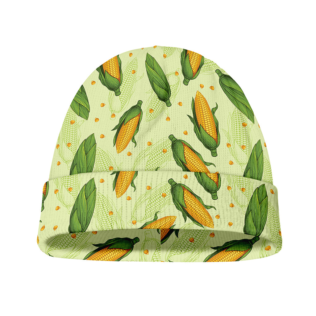 Corncob Pattern Print Beanie