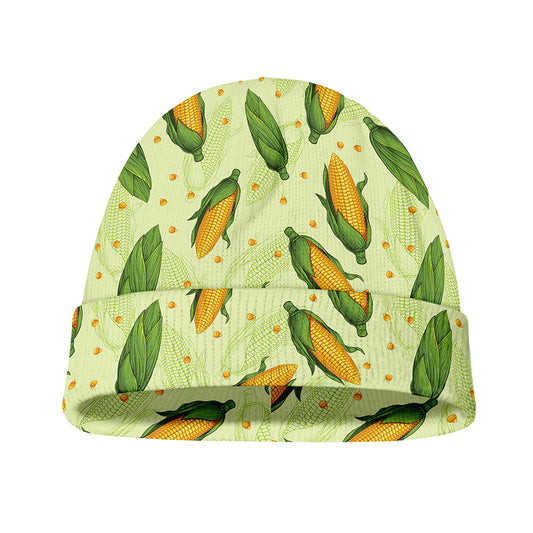 Corncob Pattern Print Beanie