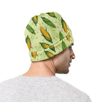 Corncob Pattern Print Beanie