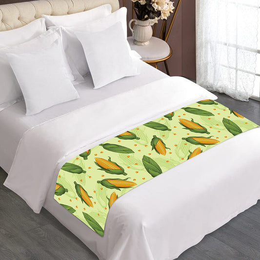 Corncob Pattern Print Bed Runner
