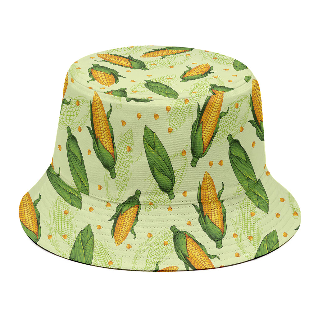 Corncob Pattern Print Bucket Hat