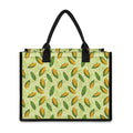 Corncob Pattern Print Canvas Tote Bag