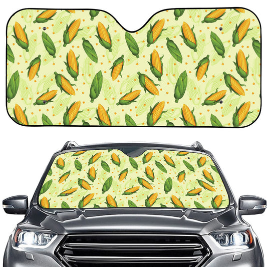 Corncob Pattern Print Car Windshield Sun Shade