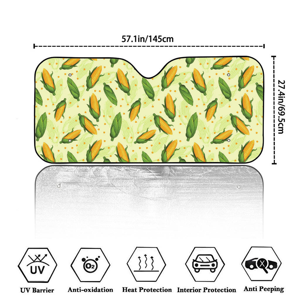 Corncob Pattern Print Car Windshield Sun Shade