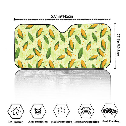 Corncob Pattern Print Car Windshield Sun Shade