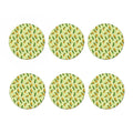 Corncob Pattern Print Coaster Set