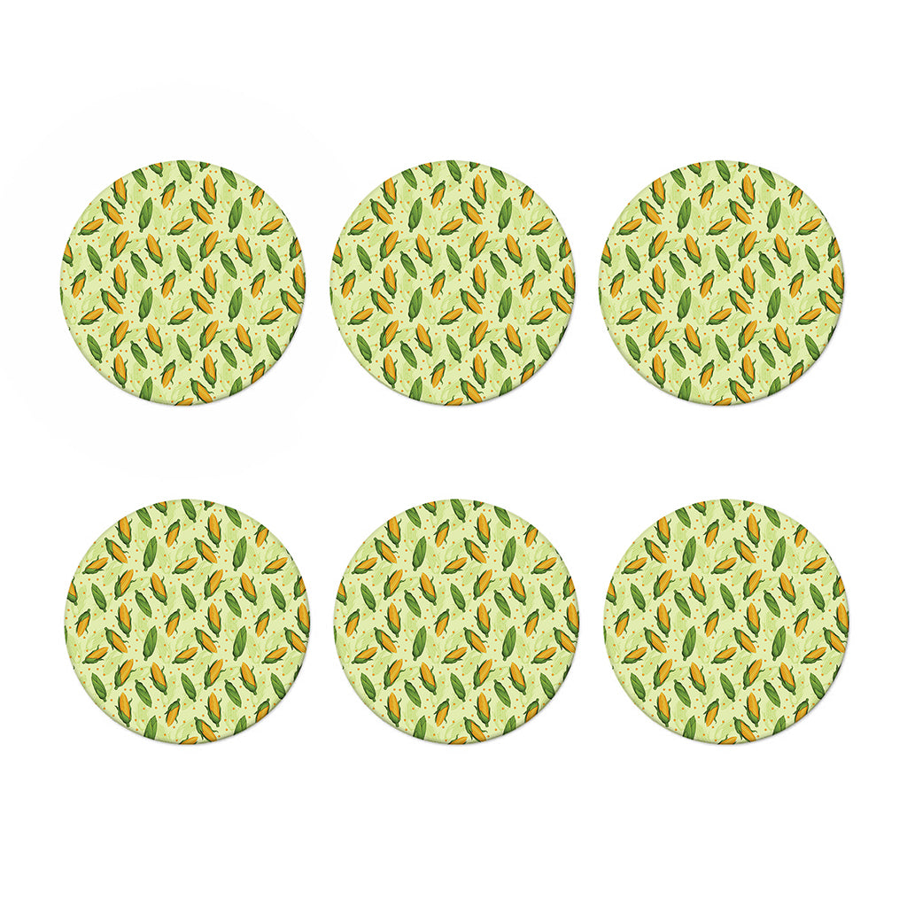 Corncob Pattern Print Coaster Set