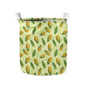 Corncob Pattern Print Collapsible Laundry Basket