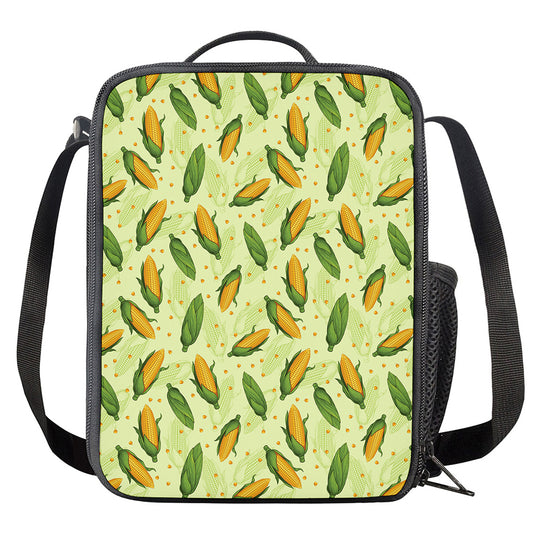 Corncob Pattern Print Crossbody Lunch Bag