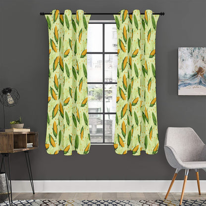 Corncob Pattern Print Curtain