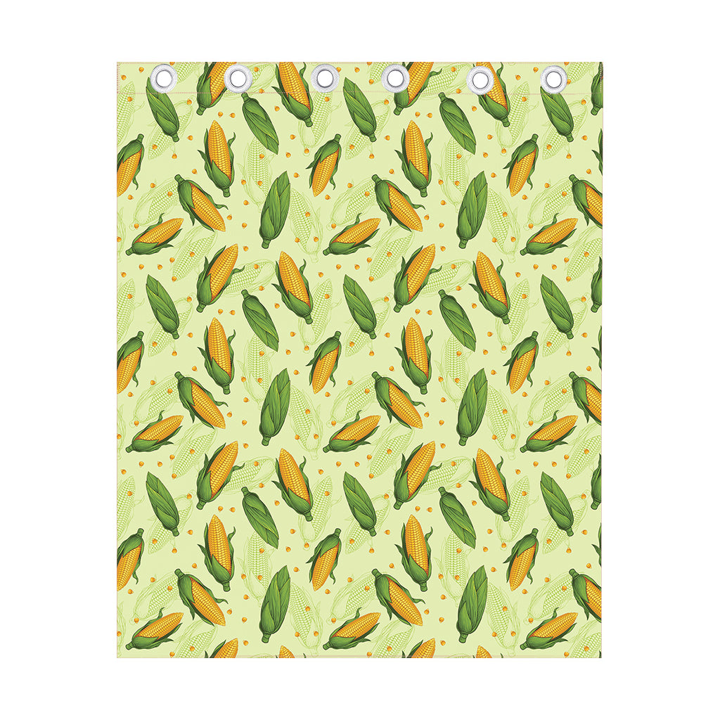Corncob Pattern Print Curtain