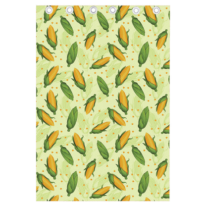 Corncob Pattern Print Curtain