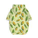 Corncob Pattern Print Dog Zip Up Hoodie