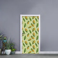 Corncob Pattern Print Door Sticker