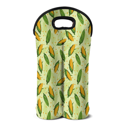 Corncob Pattern Print Double Neoprene Wine Tote