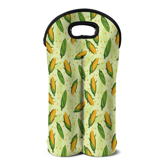 Corncob Pattern Print Double Neoprene Wine Tote