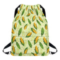 Corncob Pattern Print Drawstring Backpack