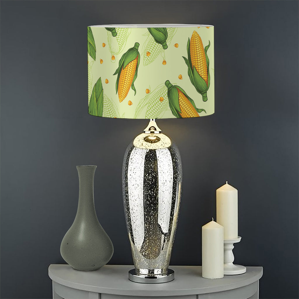 Corncob Pattern Print Drum Lamp Shade
