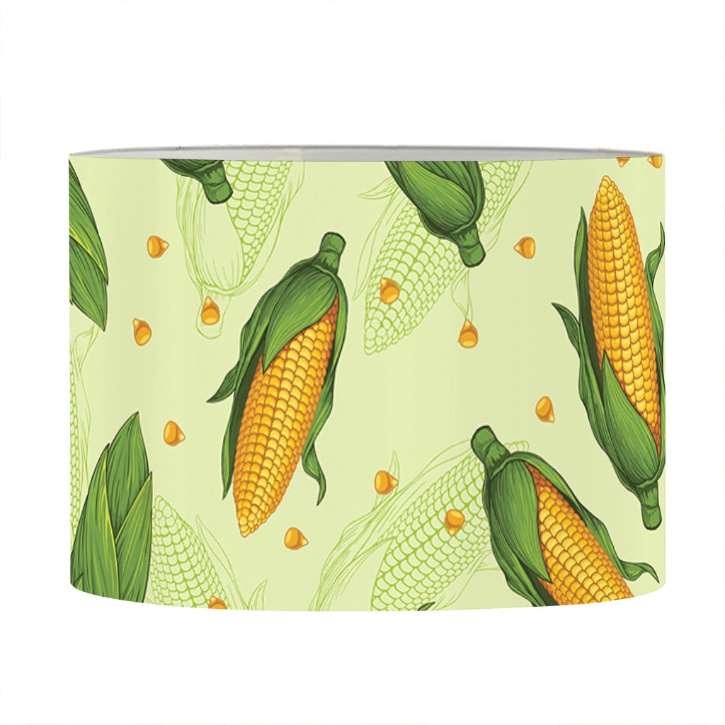 Corncob Pattern Print Drum Lamp Shade
