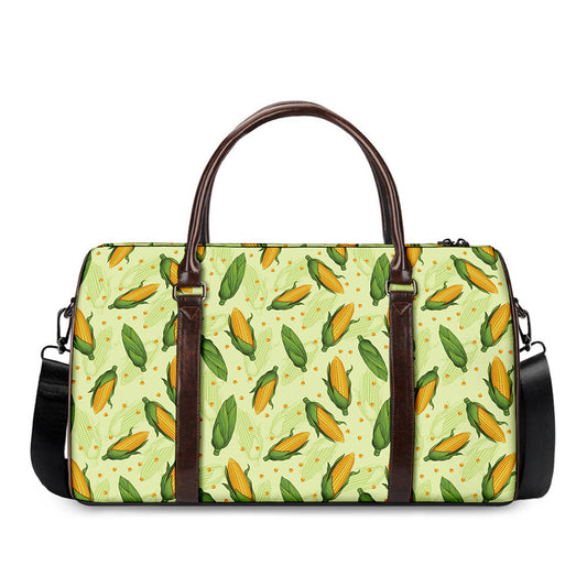 Corncob Pattern Print Duffle Bag