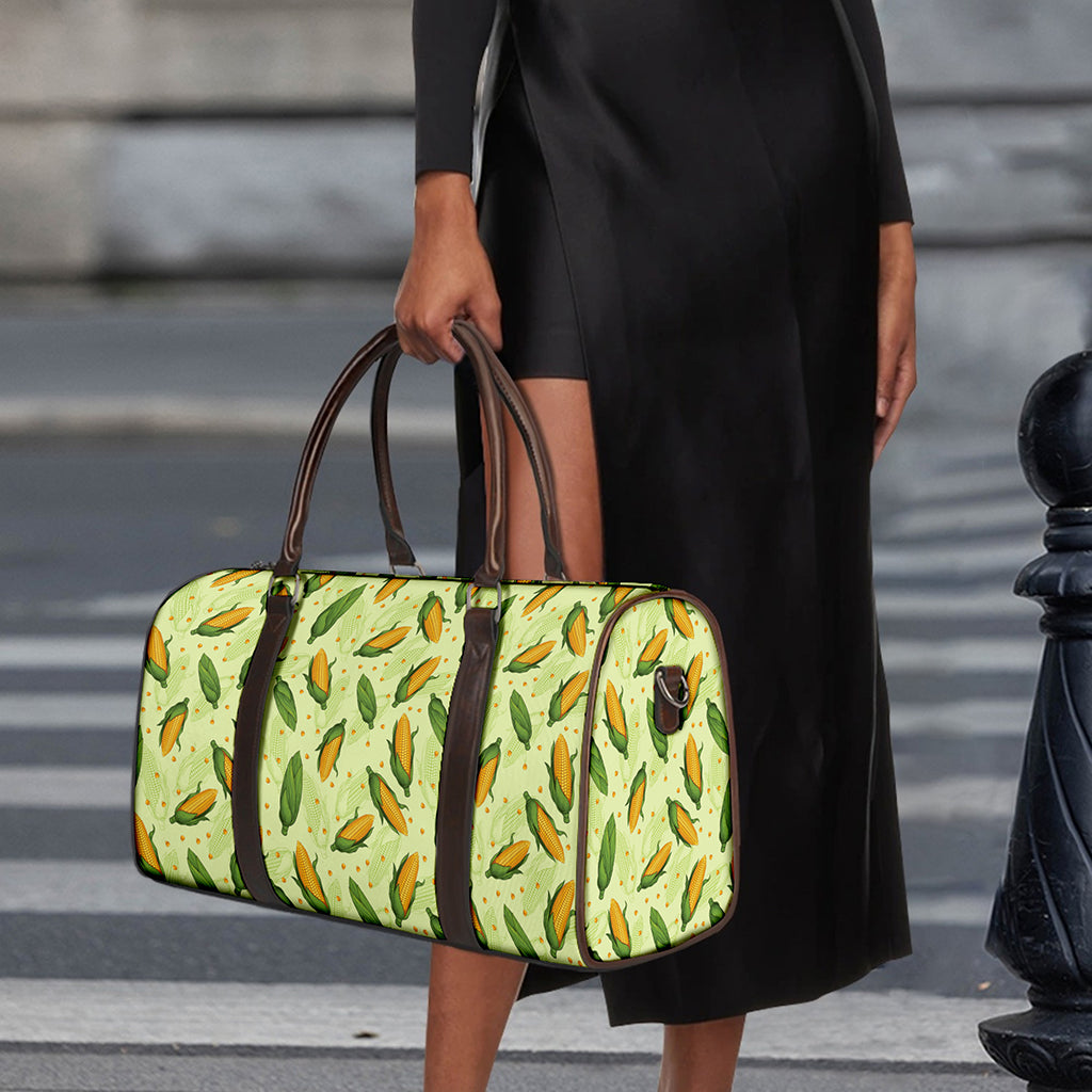 Corncob Pattern Print Duffle Bag