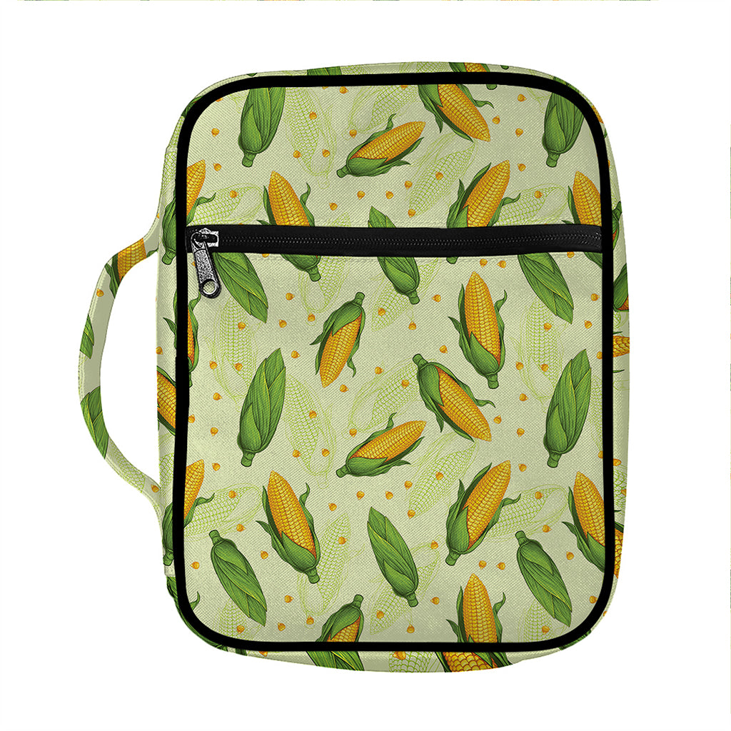 Corncob Pattern Print Front Pocket Bible Bag