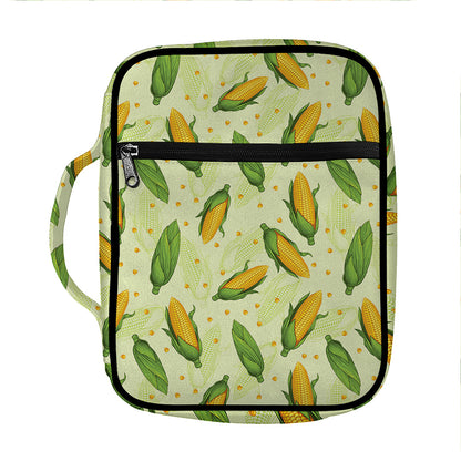 Corncob Pattern Print Front Pocket Bible Bag